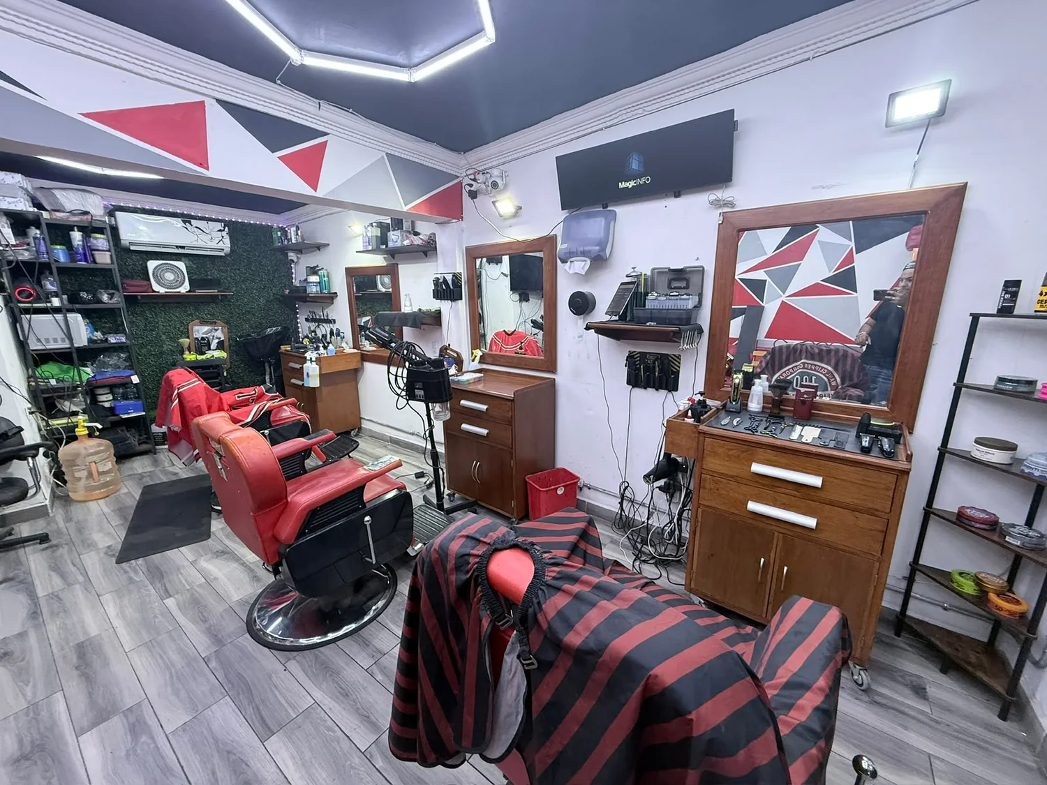 Interior de Barbershop M&M